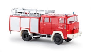 Brekina 58804 Magirus D LF 16 TS "WF Krupp Stahl AG" brandbil, H0